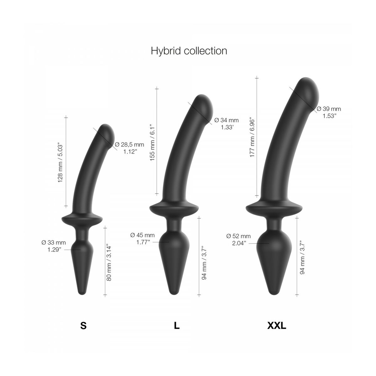 Dildo Strap-on-me Černý